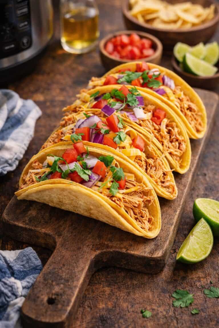Crockpot Chicken Tacos (Juicy, Flavorful & Effortless)