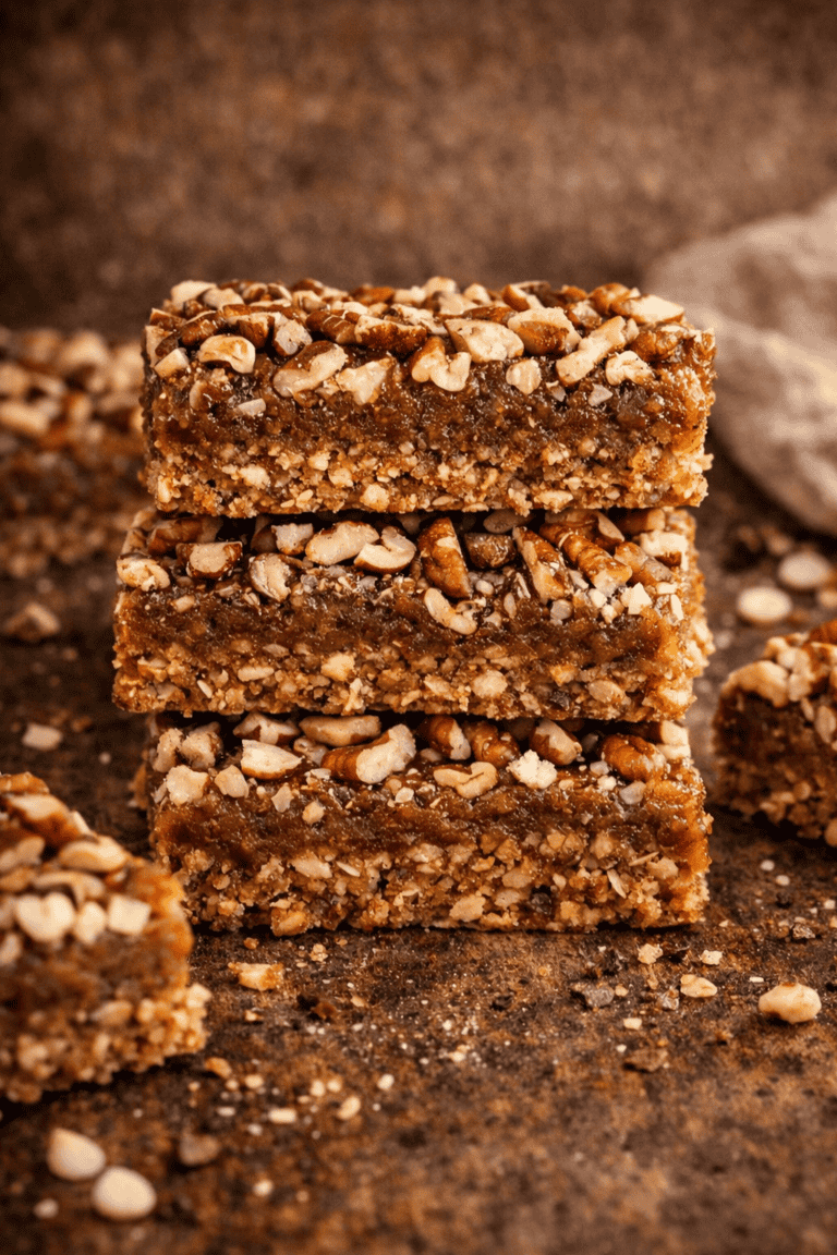 No-Bake Pecan Pie Bars (Vegan & Gluten-Free)