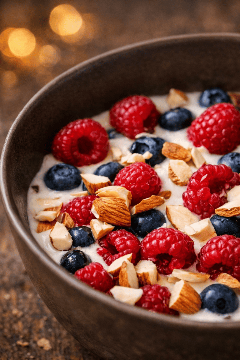 Yogurt with Berries and Nuts – Easy 5-Minute Healthy Breakfast (Low-Carb Option Included)