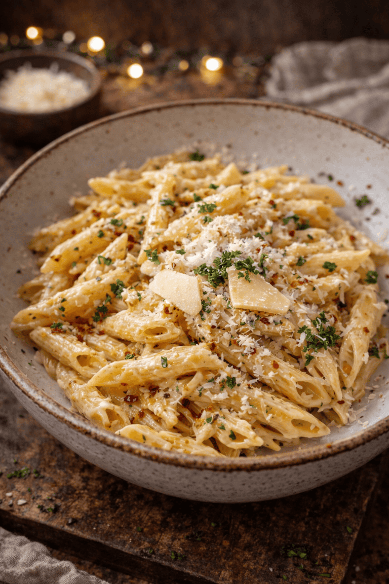 One Pot Creamy Garlic Pasta (Ready in Just 20 Minutes!)