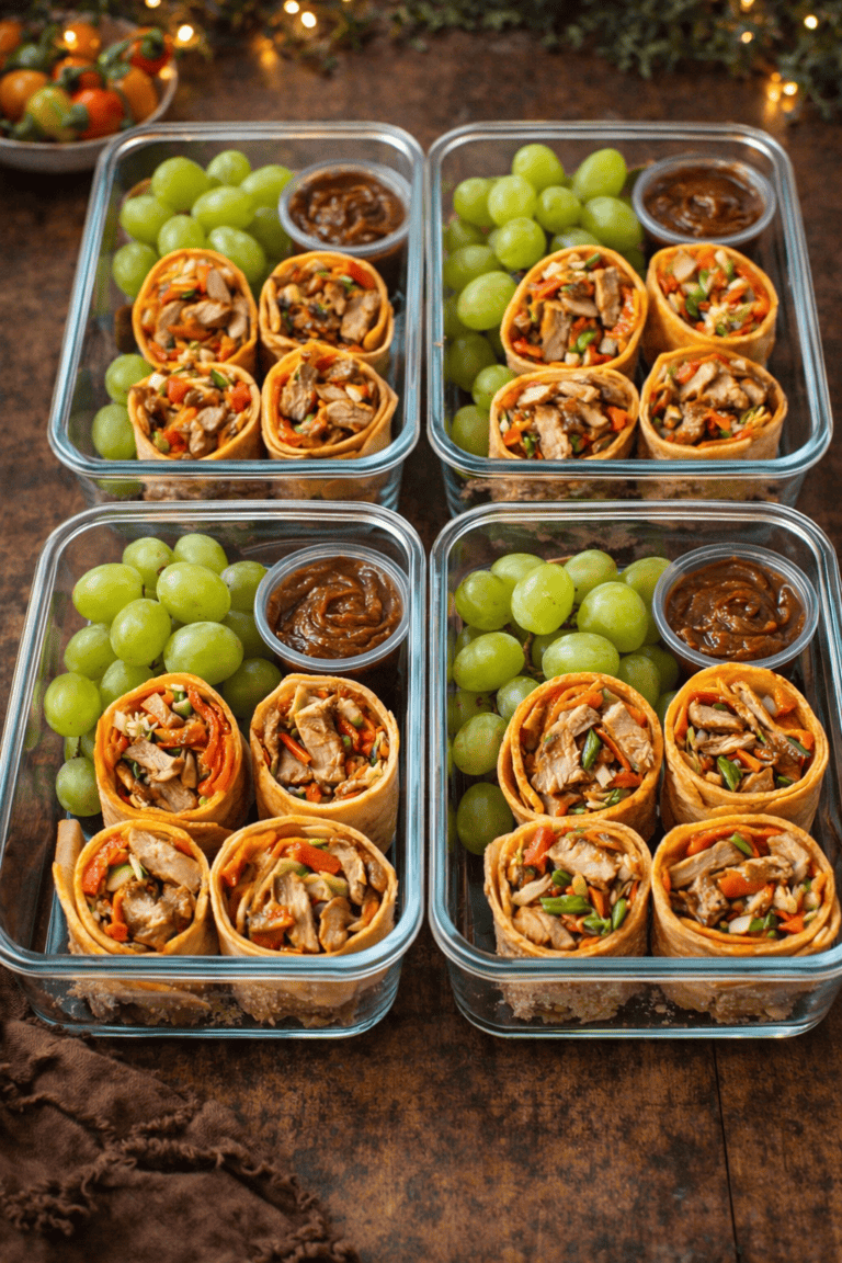 Thai Chicken Wraps Meal-Prep Bistro Boxes (Fresh, Flavorful & Perfect for Busy Weeks)